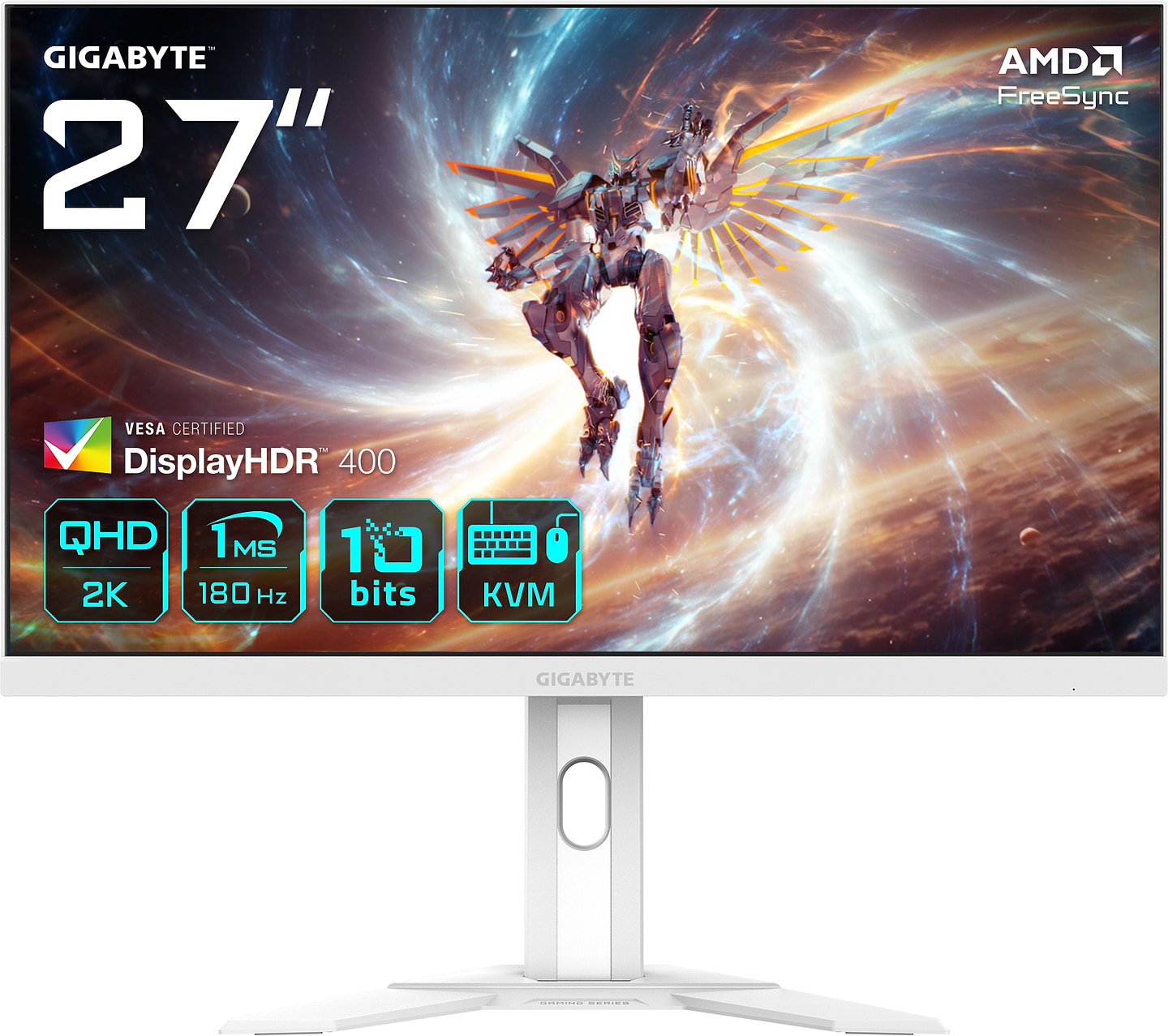 Монитор игровой Gigabyte M27QA ICE Gaming Monitor White - Фото 1