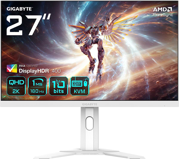 Фото - Монітор ігровий Gigabyte M27QA ICE Gaming Monitor White