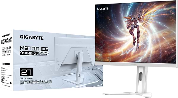Фото - Монітор ігровий Gigabyte M27QA ICE Gaming Monitor White