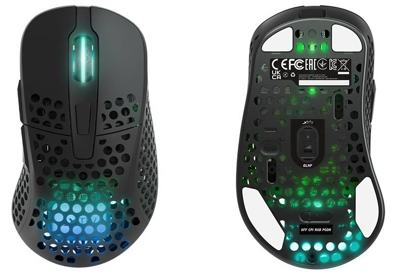 Фото - Мышь беспроводная игровая Xtrfy M4 WL/USB-A RGB Black (M4W-RGB-BLACK)