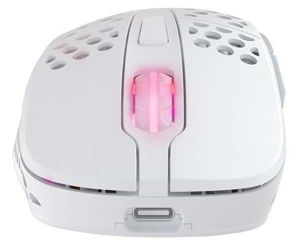 Фото - Миша бездротова ігрова Xtrfy M4 WL/USB-A RGB White (M4W-RGB-WHITE)