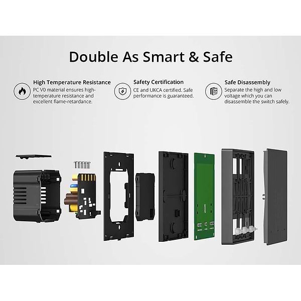 Фото - Беспроводной выключатель Sonoff M5-1C-80