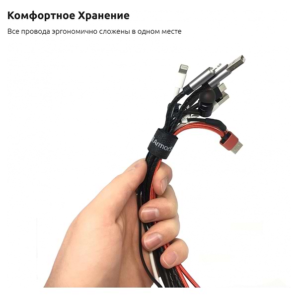 Фото - Органайзер для хранения кабелей Armorstandart Smart Home-3 9 шт. Lavender/Pink Sand/Black (ARM58665)