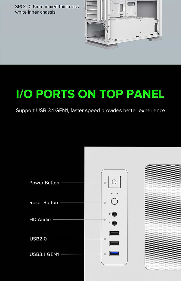 Фото - Корпус Gamemax M60 White без БЖ