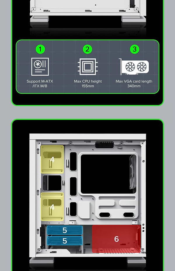 Фото - Корпус Gamemax M60 White без БЖ