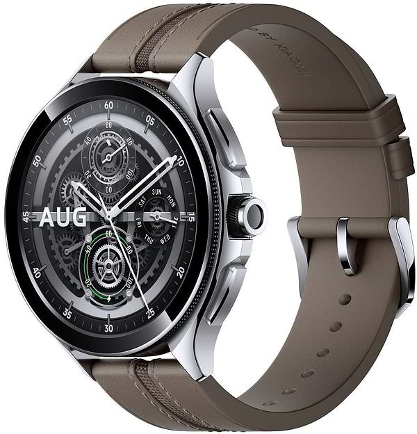 Smartwatch with leather strap shop