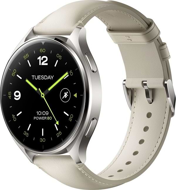 Фото - Смарт-часы Xiaomi Watch 2 Titan, Gray Case White Leather Strap (BHR9306GL)