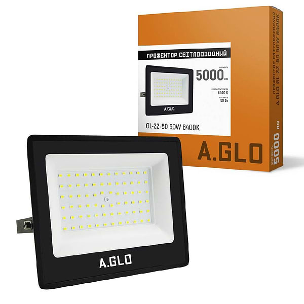 Фото - Светодиодный прожектор A.GLO GL-22-50 50W 6400K (000058905) Фото - Светодиодный прожектор A.GLO GL-22-50 50W 6400K (000058905)