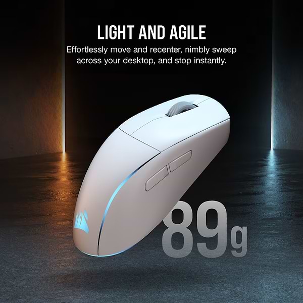 Фото - Мышь беспроводная игровая Corsair M75 WIRELESS Lightweight RGB Gaming White (CH-931D011-EU)