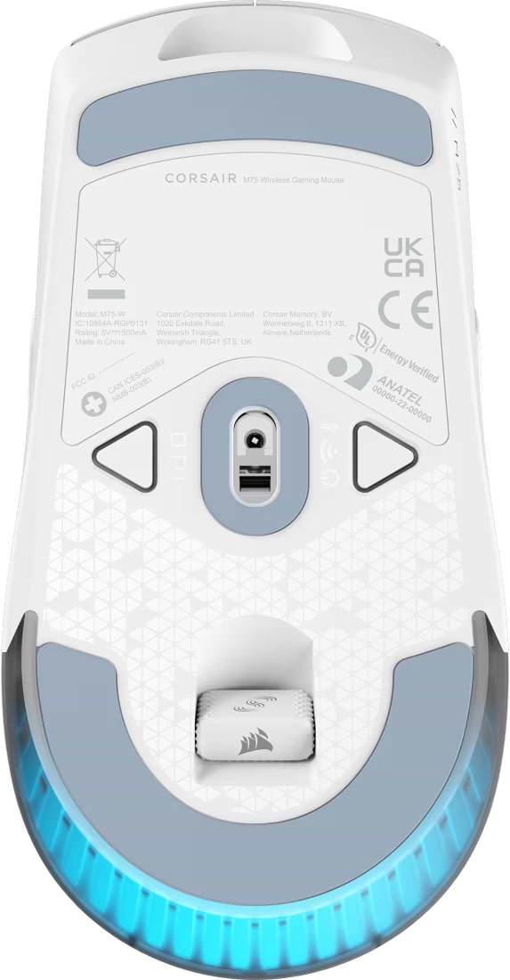 Фото - Мышь беспроводная игровая Corsair M75 WIRELESS Lightweight RGB Gaming White (CH-931D011-EU)