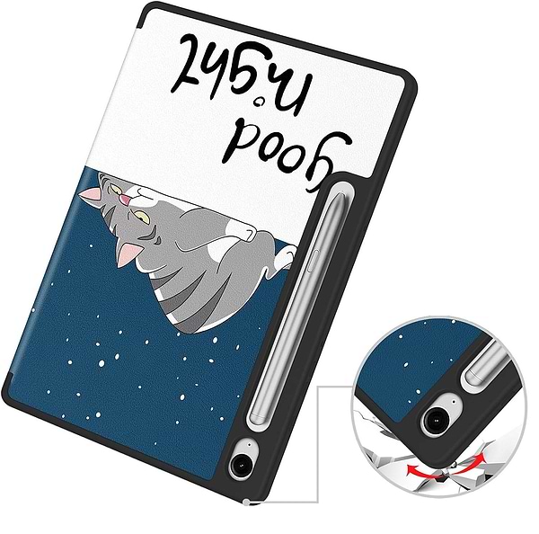 Фото - Чехол для планшета BeCover Flexible TPU Mate for Samsung Galaxy Tab S9 (SM-X710/SM-X716)/S9 FE (SM-X510/SM-X516B) 11.0" Good Night (712535)