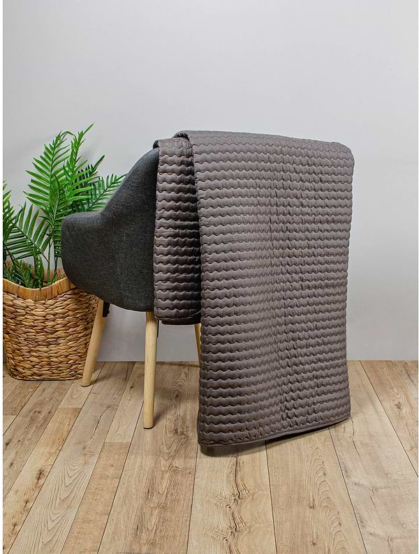 Фото - Покривало двоспальне Home Line 210Х240 шоколадний (181958)