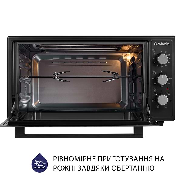 Фото - Піч електрична Minola FOET 4815 BL