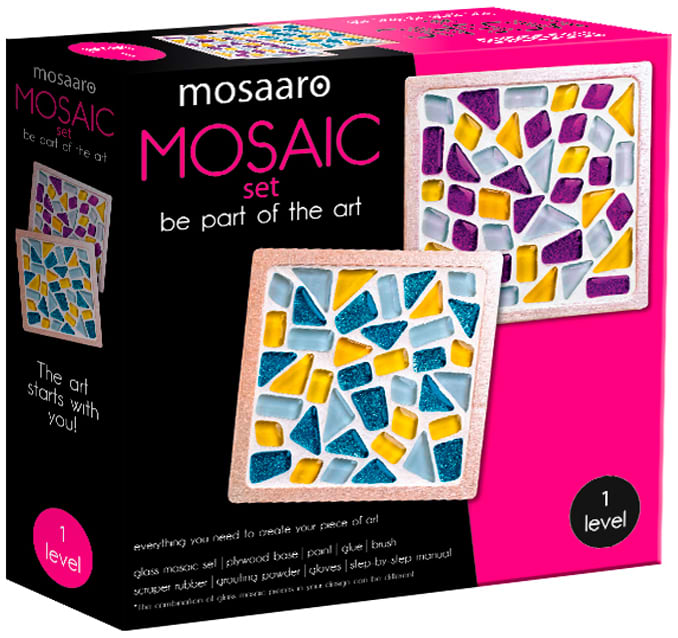 Стеклянная мозаика Mosaaro Cup Coaster (Square). Подставки под чашку (квадратные) (MA1002)