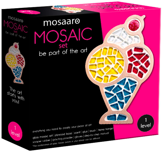 Стеклянная мозаика Mosaaro Ice Cream.Мороженое (MA1003)