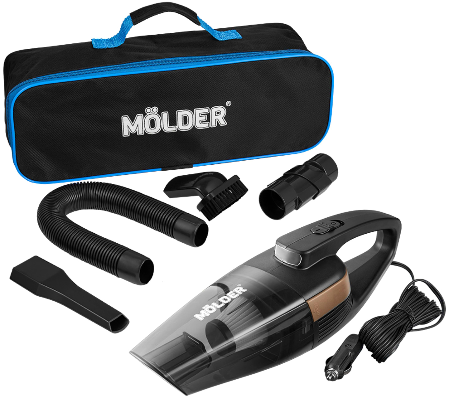 Пылесос ручной для автомобиля Molder MA34020 Black - Фото 1
