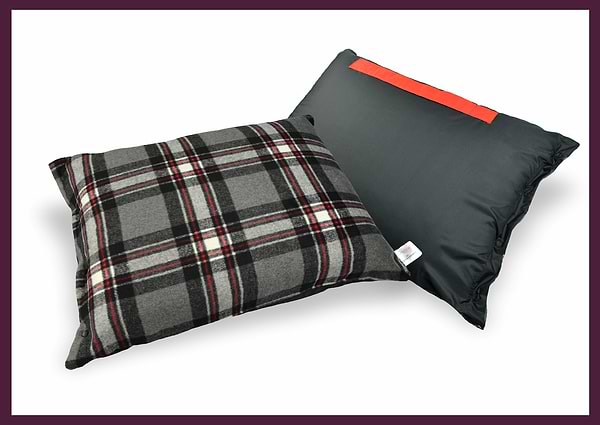 Фото - Плед полуторний Home Line 4 в 1 клітинка червона (143567)