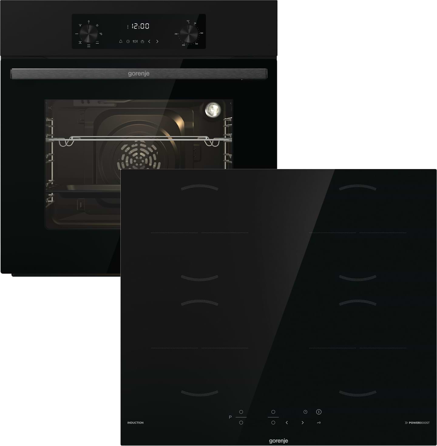 Духовой шкаф + варочная панель индукционная Gorenje BO6635E01B + GI6401BSCE - Фото 1