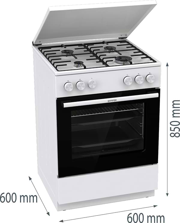 Фото - Уцінка - Плита газова Gorenje GG 6A11 WH