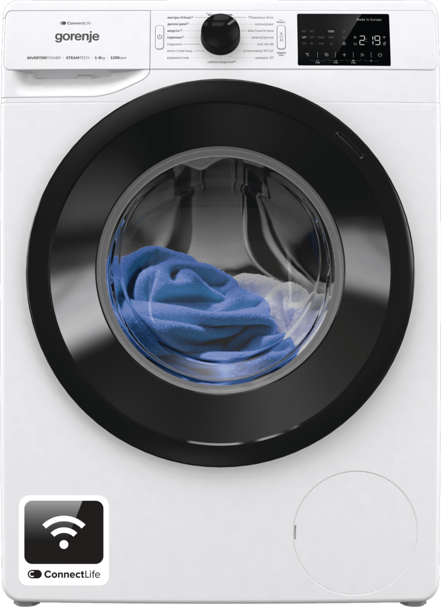 Стиральная машина Gorenje WPNEI82SBSWIFI/UA - Фото 1