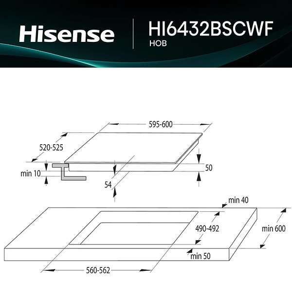 Фото - Варочная панель электрическая Hisense HI6432BSCWF