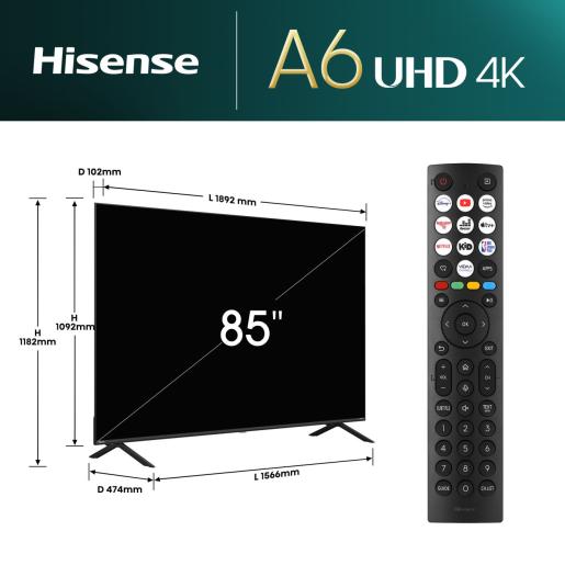 Фото - Телевізор Hisense 85A6N