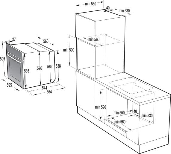 Фото - Духовой шкаф электрический Gorenje BO6737E02BG