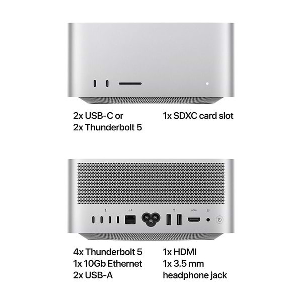 Фото - Настольный компьютер Apple Mac Studio A3389 M3 Ultra 28 core CPU, 60 core GPU, 1TB SSD (MU973)