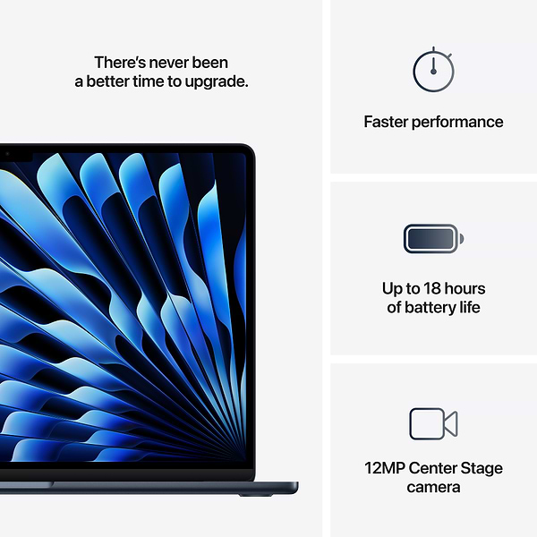 Фото - Ноутбук Apple MacBook Air 15.3 M4 16GB 256GB MW1L3 Midnight