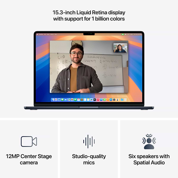 Фото - Ноутбук Apple MacBook Air 15.3 M4 16GB 256GB MW1L3 Midnight
