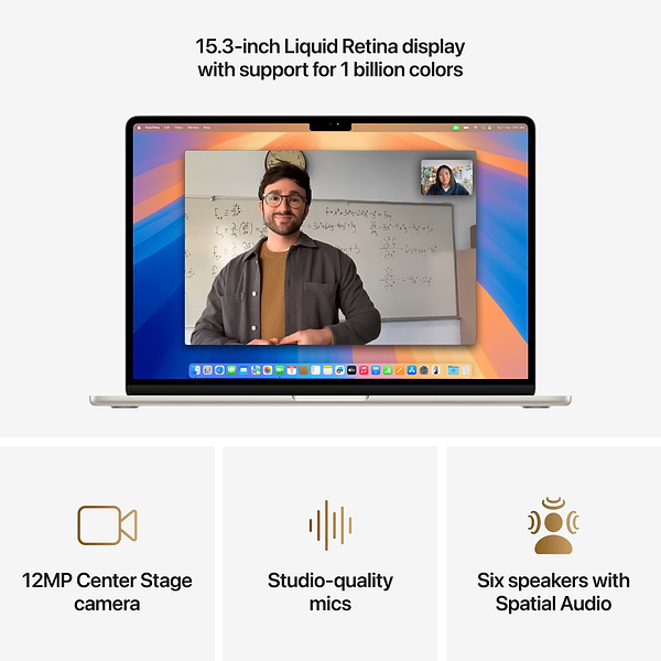 Фото - Ноутбук Apple MacBook Air 15.3 M4 24GB 512GB MC6K4 Starlight