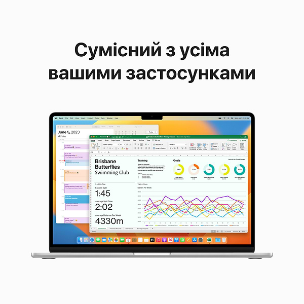 Фото - Ноутбук Apple MacBook Air 15.3'' M2 10-Core GPU 256Gb MQKR3 Silver