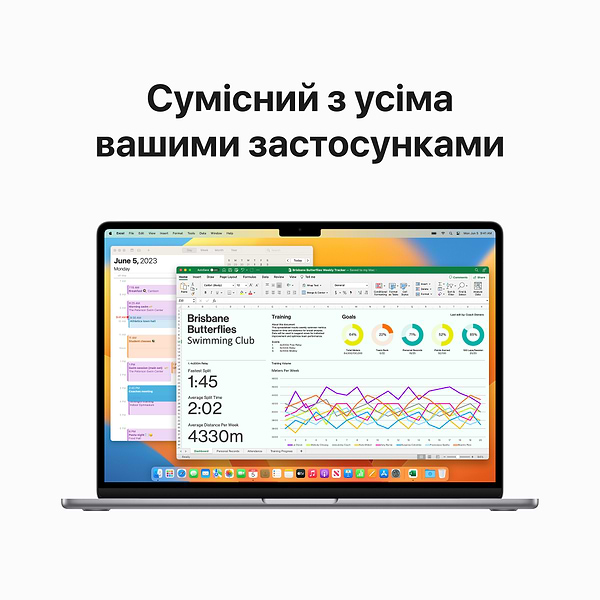 Фото - Ноутбук Apple MacBook Air 15.3'' M2 10-Core GPU 256Gb MQKP3 Space Gray