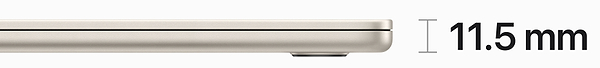 Фото - Ноутбук Apple MacBook Air 15.3'' M2 10-Core GPU 256Gb MQKU3 Starlight
