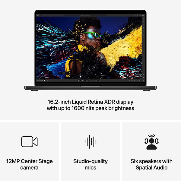 Фото - Ноутбук Apple MacBook Pro 16'' M4 Pro 14-core CPU 20-core GPU 48GB 1TB Z1FT002LF Space Black