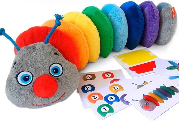 Брязкальце Macik розвиваюча іграшка" Гусениця Rainbow" (МС 040701-01)