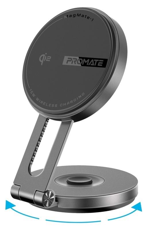 Автотримач з бездротовою зарядкою Promate magmate-1