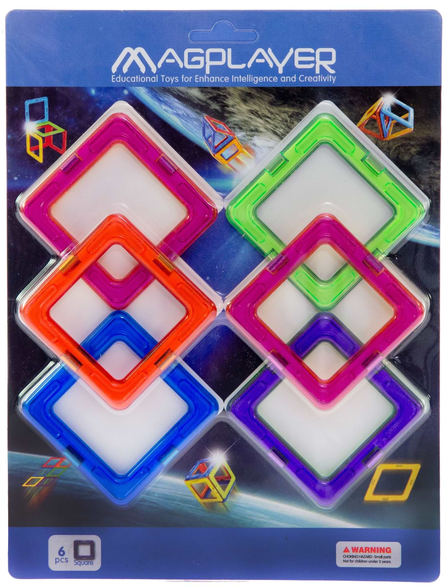 Магнітний конструктор Magkiss Додатковий набір 6 ел. (MPC-6)