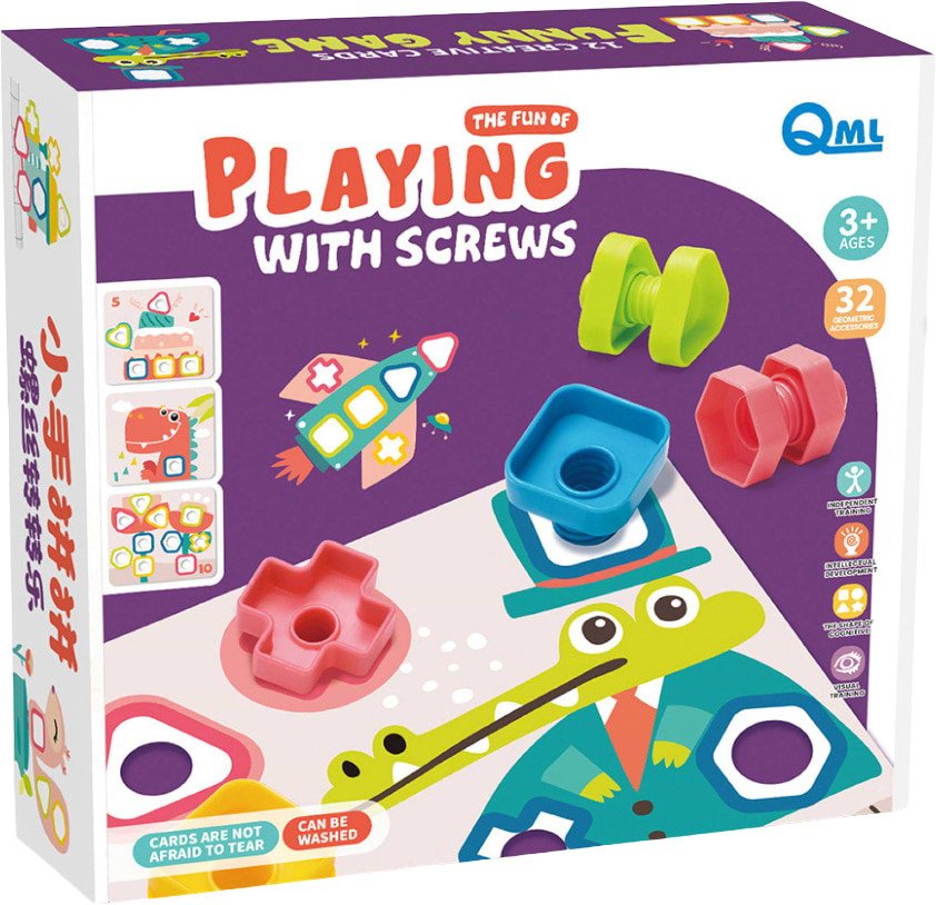 Настольная игра (3-4 года) QML с винтиками (M7K)