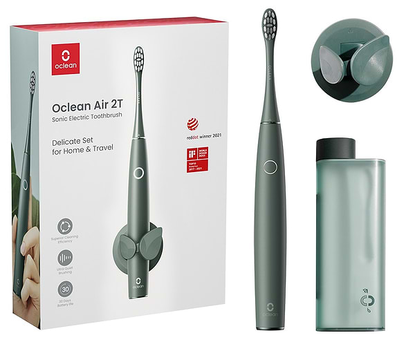 Фото - Зубна щітка електрична Oclean Air 2T Electric Toothbrush Green