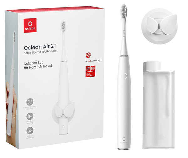 Фото - Зубна щітка електрична Oclean Air 2T Electric Toothbrush White