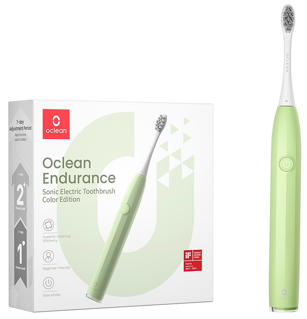 Фото - Зубная щетка электрическая Oclean Endurance Color Edition Green (6970810552447)