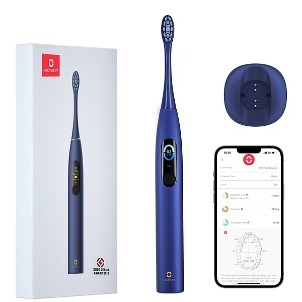 Фото - Зубная щетка электрическая Oclean X Pro Blue (6970810551068)