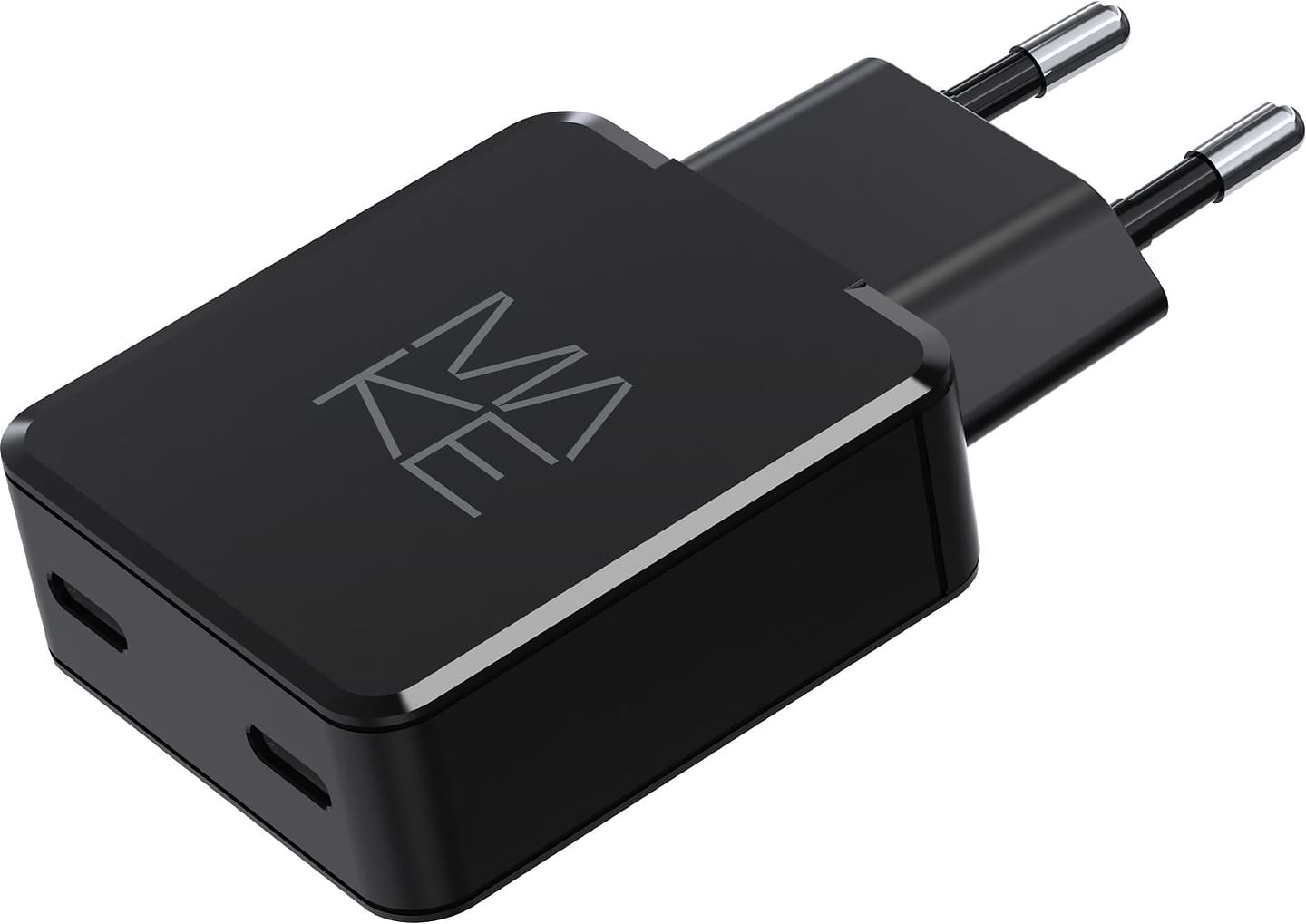 Мережевий зарядний пристрій MAKE 45W GaN Ultra Slim 2xPD Black (MCW-4522GBK)