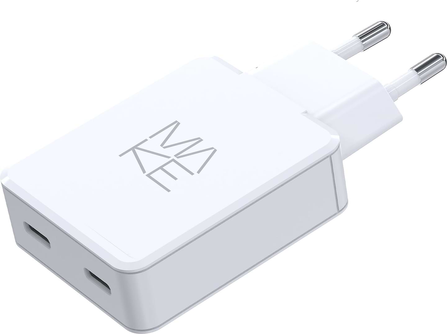 Мережевий зарядний пристрій MAKE 65W GaN Ultra Slim 2xPD White (MCW-6521GWH)