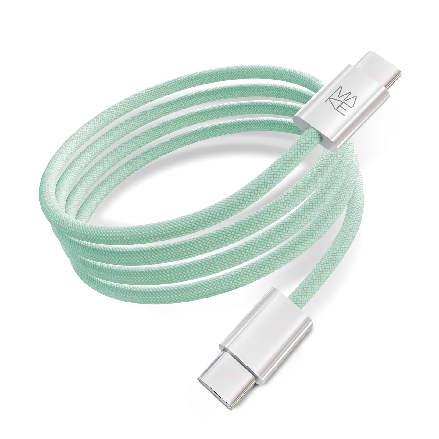 Кабель MAKE Type-C PD 65W 1m Nylon Green (MCB-CN1GR)