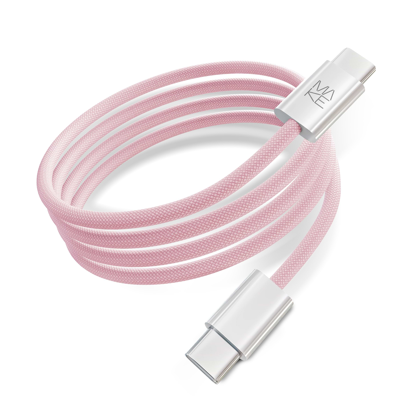 Кабель MAKE Type-C PD 65W 1m Nylon Pink (MCB-CN1PK)