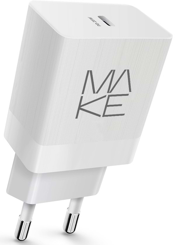 Фото - Мережевий зарядний пристрій MAKE 25W PD White (MCW-311PWH)