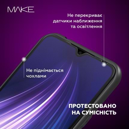 Фото - Захисне скло для смартфону MAKE Full Cover Full GlueSamsung A34 (MGF-SA34)