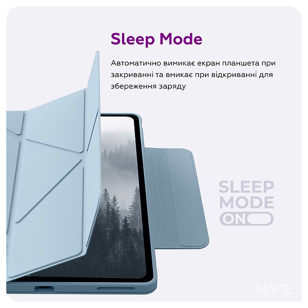 Фото - Чехол для планшета MAKE Origami plus for Apple iPad (A16), Blue (MTCOL-AIA16BL)